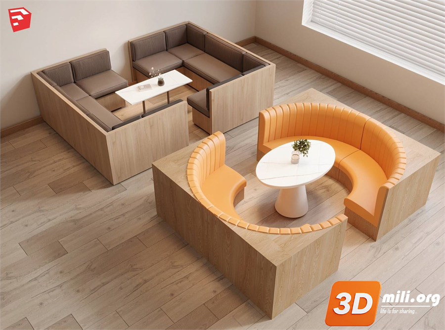 Cafe Furniture Skp Files 